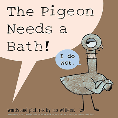 the pigeon needs a bath