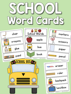 School Word Cards