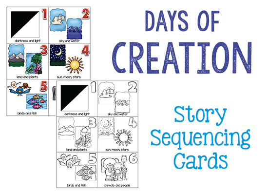 Creation Story Cards: Bible Activities