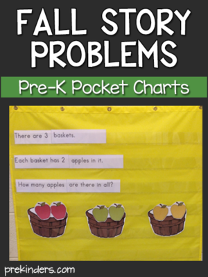 Fall Story Problem Pocket Charts