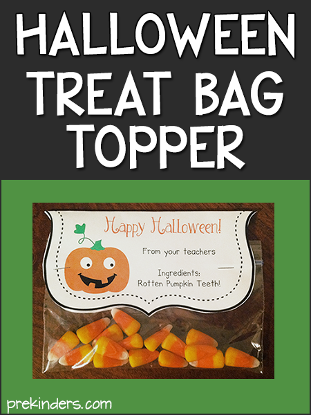 Halloween Treat Bag Topper
