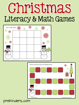 Christmas Printables at PreKinders.com
