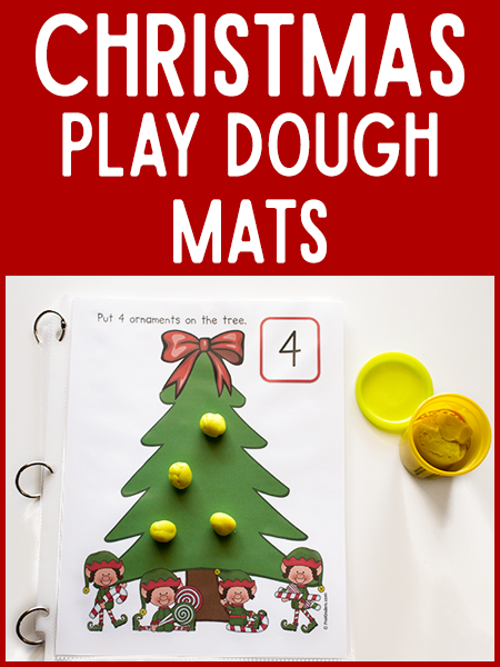 Christmas Playdough Mats - Fine Motor Activities