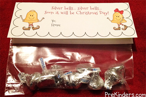 Silver Bells Bag Topper for Christmas