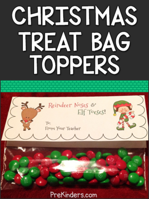 Christmas Treat Bag Toppers