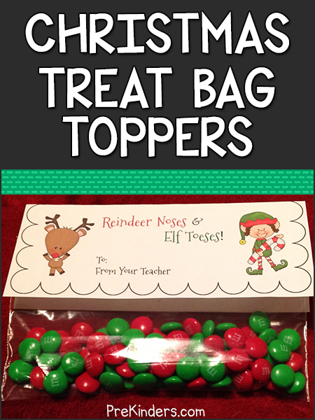 Christmas Treat Bag Toppers 
