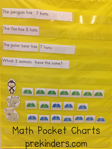 Winter Math Pocket Chart @ PreKinders.com