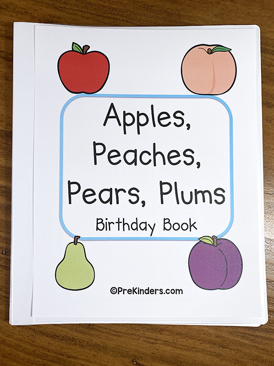 Class Birthday Book Printable