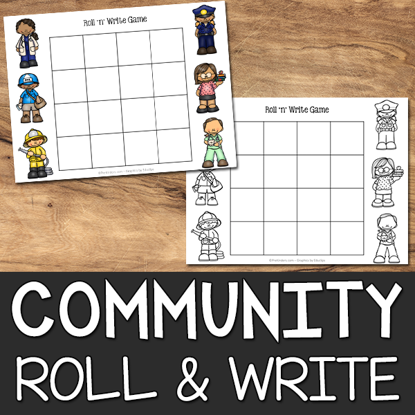 Community Roll & Write Game Printable
