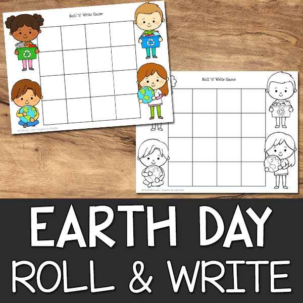 Earth Day Roll & Write Game Printable