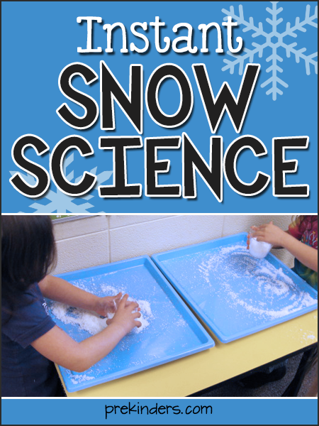 Instant Snow Science for Pre-K, Preschool
