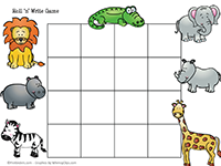 Safari Roll & Write Game
