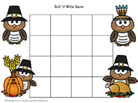 Thanksgiving Writing Game
