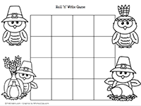 Thanksgiving Writing Game