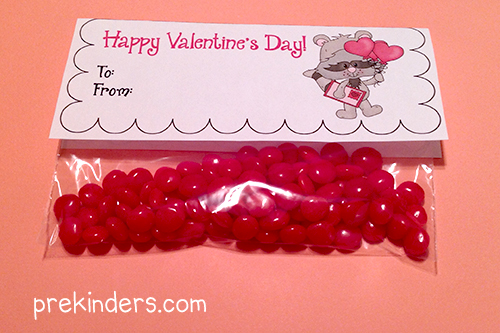 valentines treat bag topper