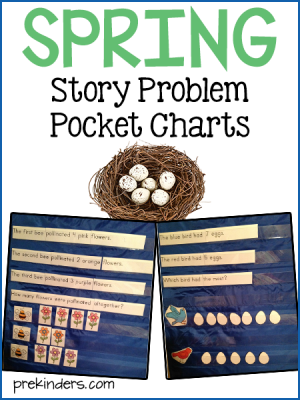 Spring Story Problem Charts