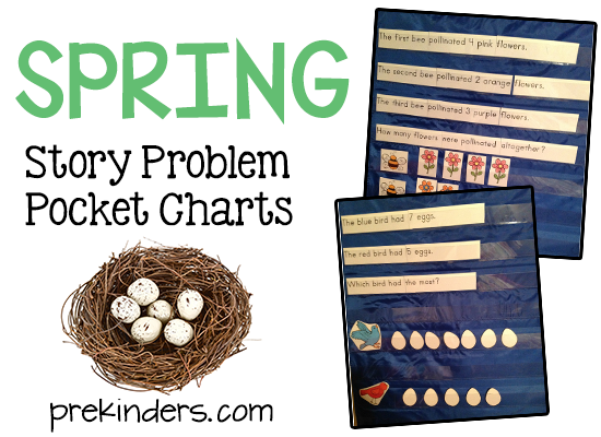 Spring Story Problem Charts