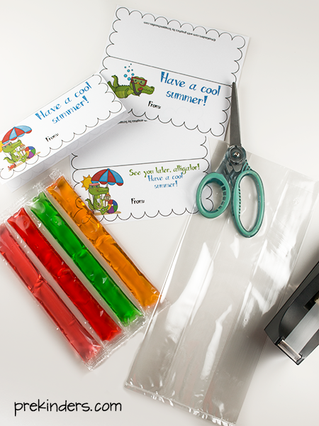 Popsicle Treat Bag Toppers for End of Year Student Gifts