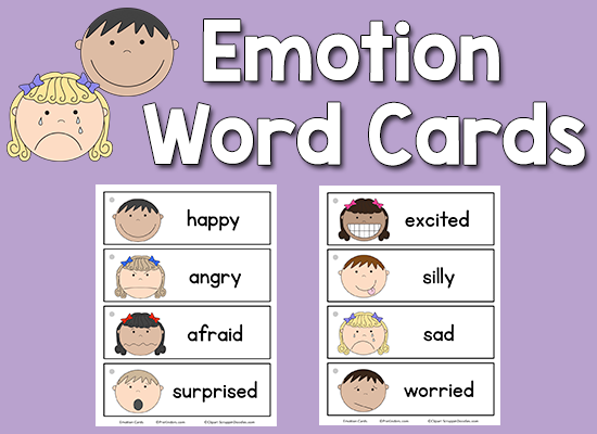 Emotion Word Cards - PreKinders
