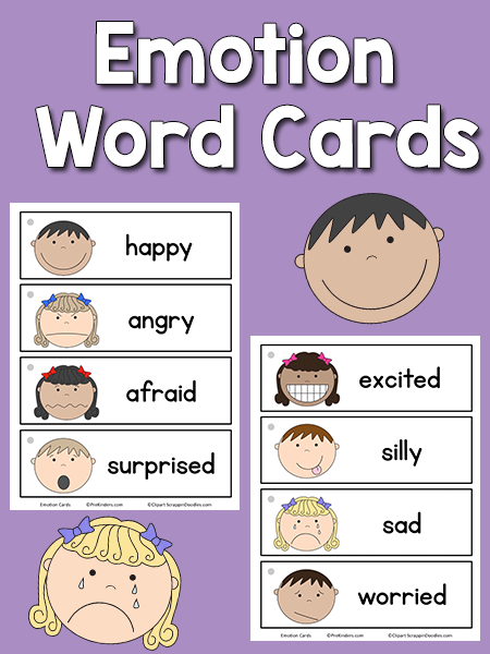 Emotion Word Cards - PreKinders