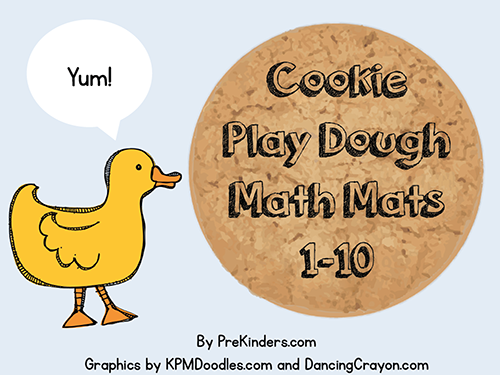 Cookie Math Play Dough Mat Busy Bag