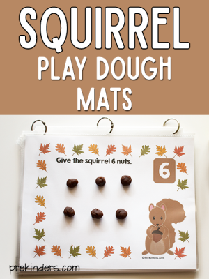 Squirrel Play Dough Mats