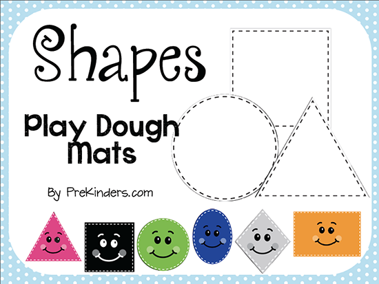 Shape Play Dough Mats - PreKinders