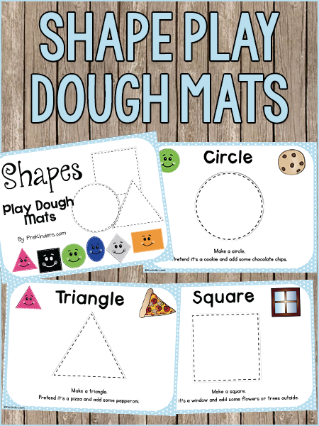 Shapes Play Dough Mats