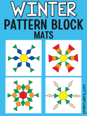 Snowflake Pattern Block Mats
