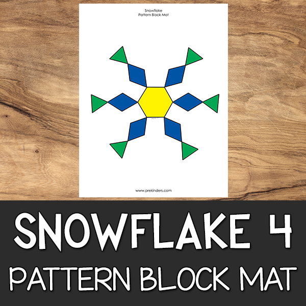 Snowflake Pattern Block Mat