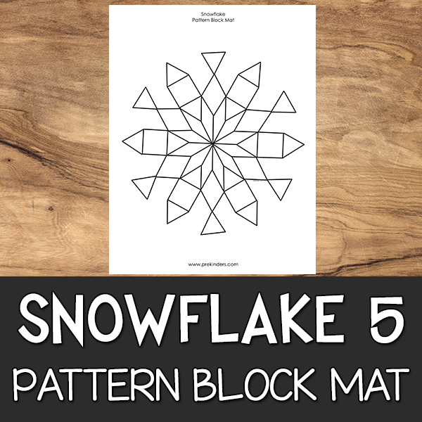 Snowflake Pattern Block Mat