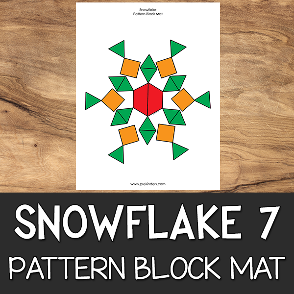 Snowflake Pattern Block Mat