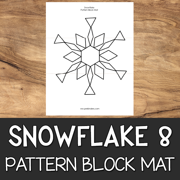 Snowflake Pattern Block Mat