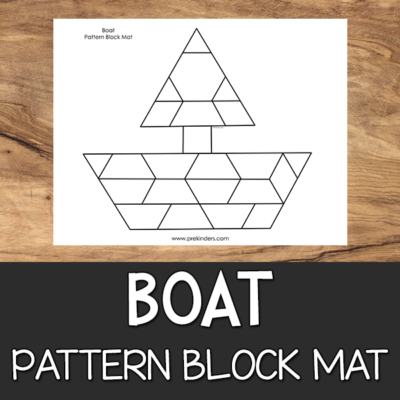 Transportation Pattern Block Mats - PreKinders Preschool Activities