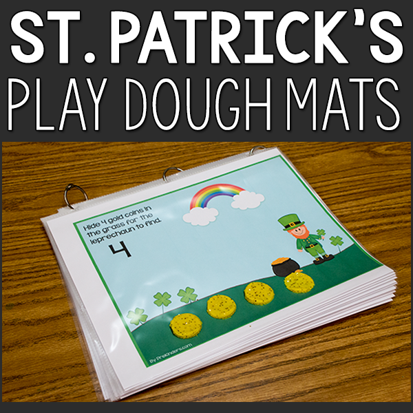 St. Patrick's Leprechaun Play Dough Mats