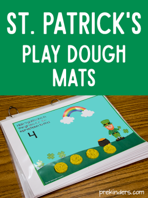 St. Patrick's Leprechaun Play Dough Mats