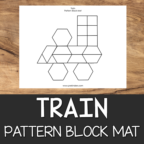 Train Pattern Block Mat