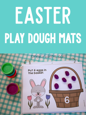 Easter Play Dough Math Mats