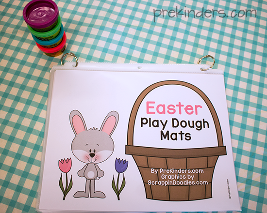 Easter Play Dough Counting Mats
