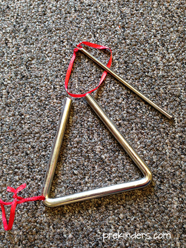 Triangles for the preschool music center