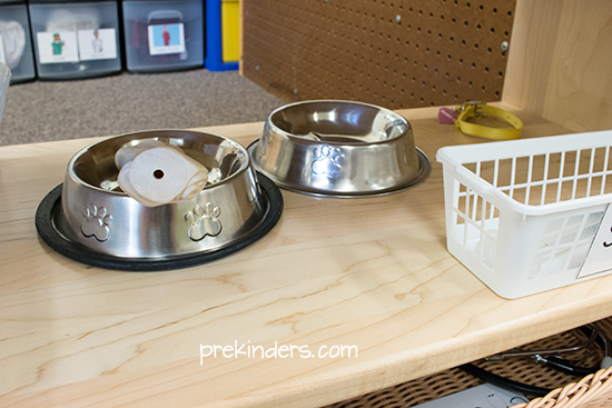 Vet Dramatic Play Center: food bowls