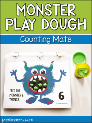 Monster Play Dough Math Mats