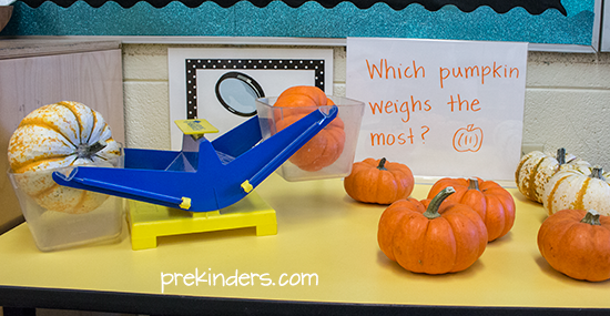Pumpkin Math: Weighing