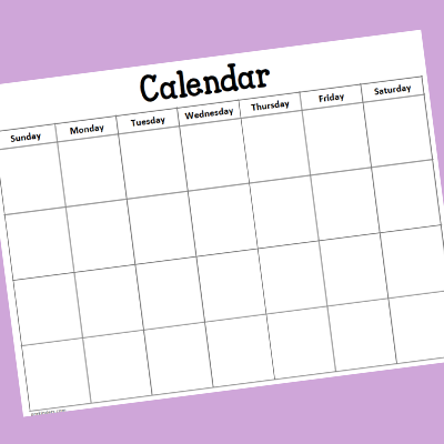 calendar for kids