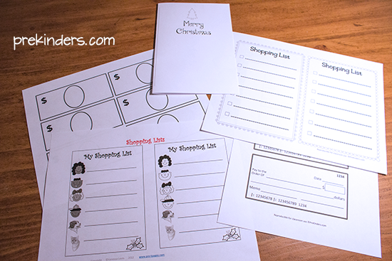 Toy Shop Dramatic Play Printables