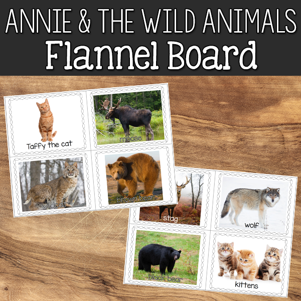Annie And The Wild Animals Flannel Board Cards PreKinders