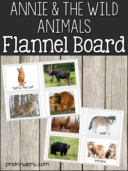 Annie and the Wild Animals: Flannel Board Cards