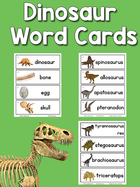 Dinosaur Word Cards