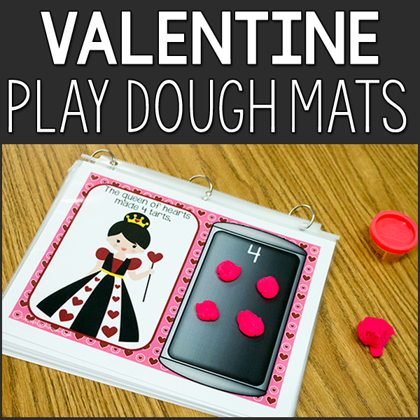 Valentine Queen of Hearts Play Dough Mats PreKinders