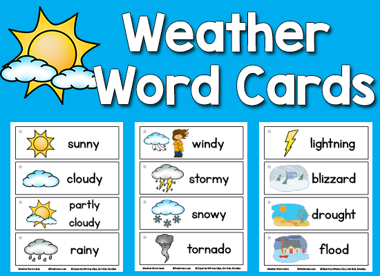 Preschool Weather Chart Printable
